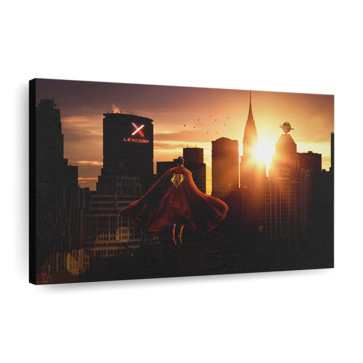 Superman Over Metropolis Leinwandbilder | Wanddeko
