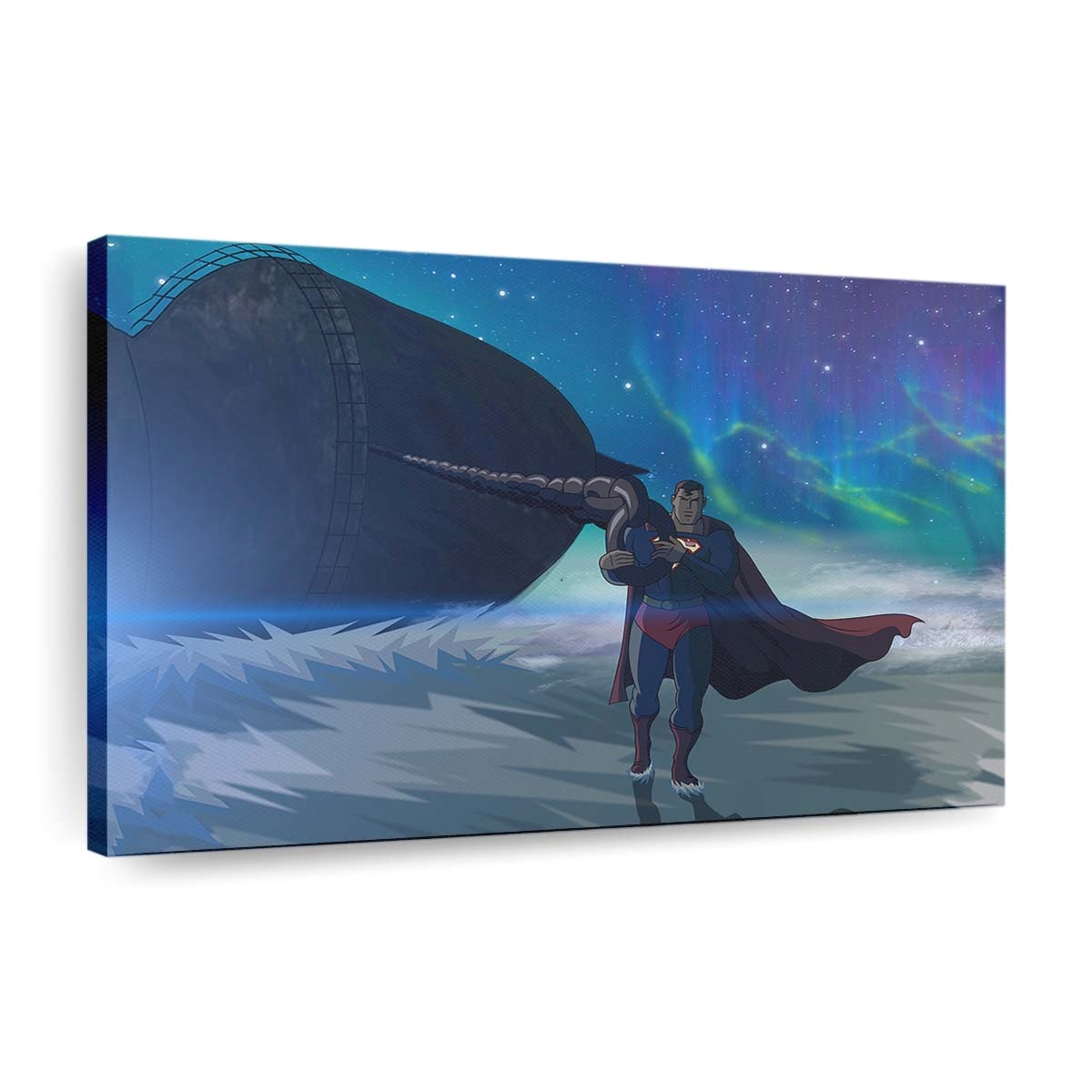 Superman Pulling The Ship Leinwandbilder | Wanddeko