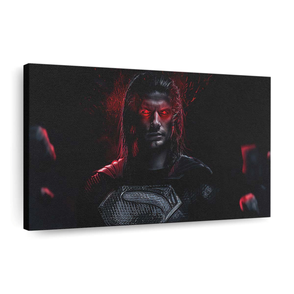 Superman Red Eyes Glowing Leinwandbilder | Wanddeko