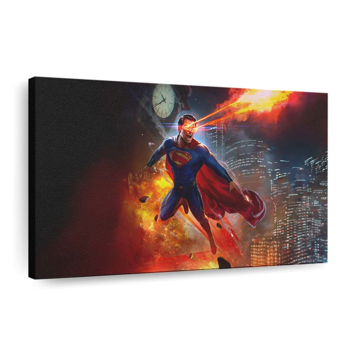 Superman Unleashes His Laser Vision Leinwandbilder | Wanddeko