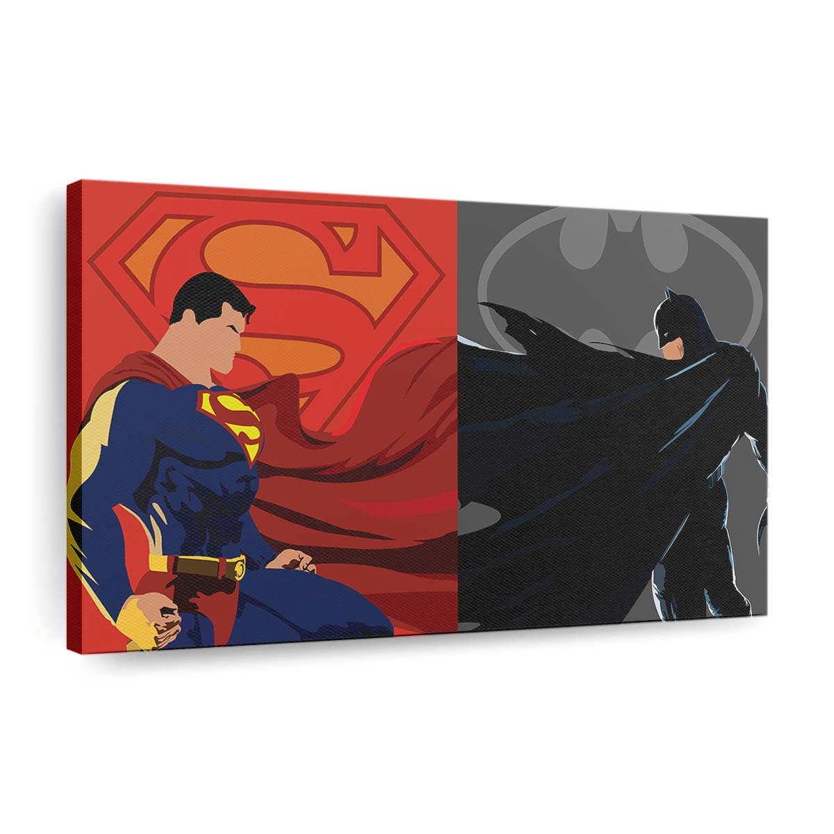 Superman Vs Batman Art Leinwandbilder | Wanddeko