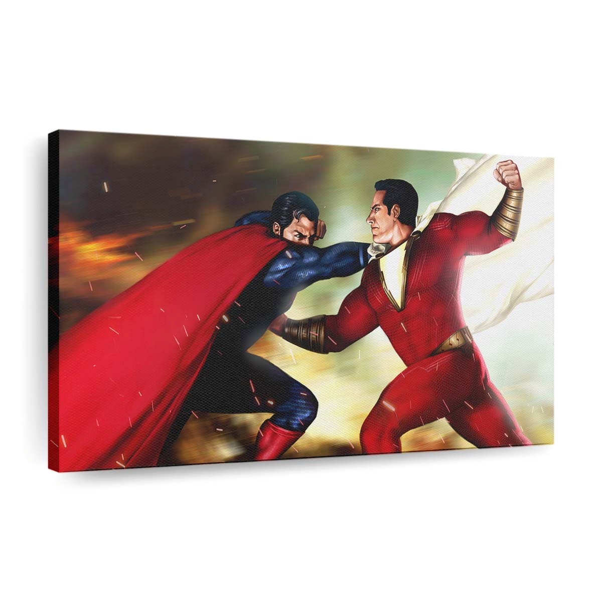Superman Vs Shazam Leinwandbilder | Wanddeko
