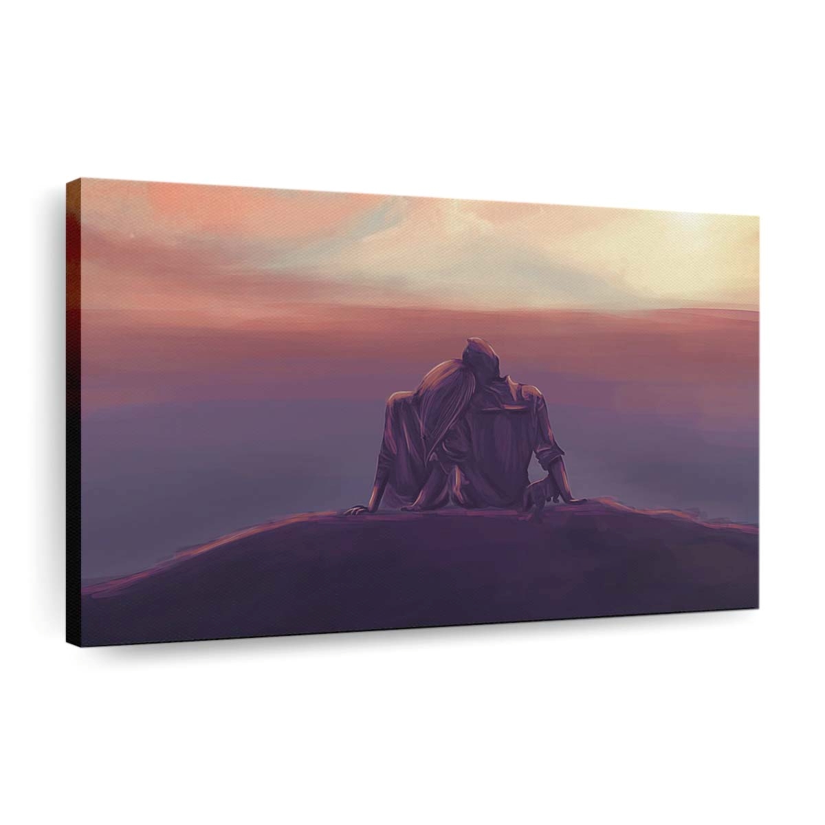 Superman With His Gf Leinwandbilder | Wanddeko