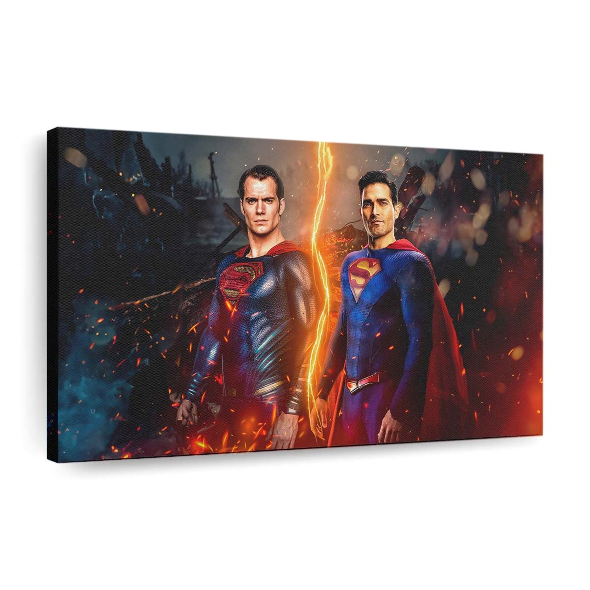 Supermen Exploring Multiverse Mirrors Leinwandbilder | Wanddeko