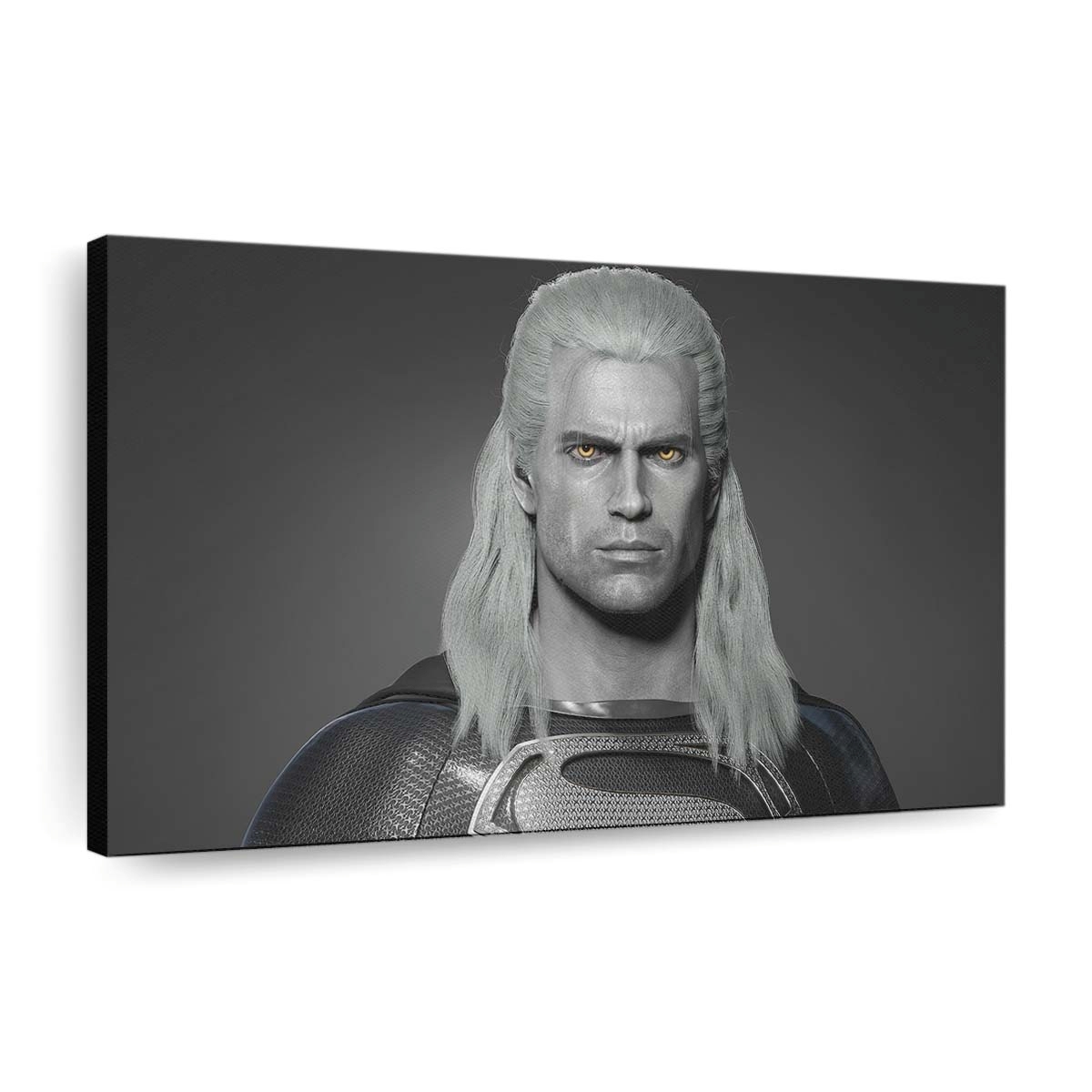 The Witcher Geralt Black Superman Henry Cavill Leinwandbilder | Wanddeko