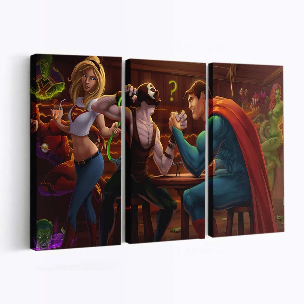 Bane And Superman Leinwandbilder | Wanddeko