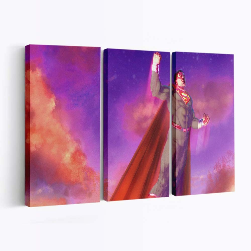Superman 2020 Flying Above Leinwandbilder | Wanddeko