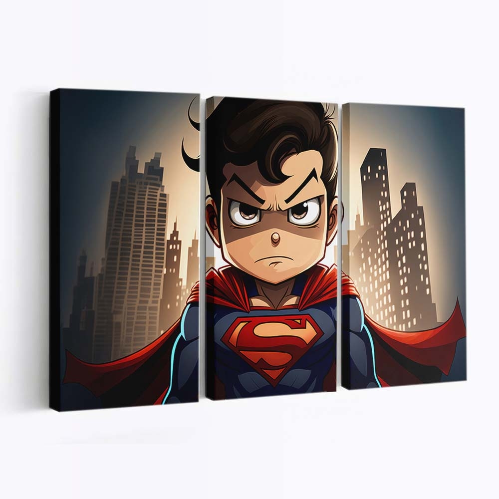Superman Cartoon Leinwandbilder | Wanddeko