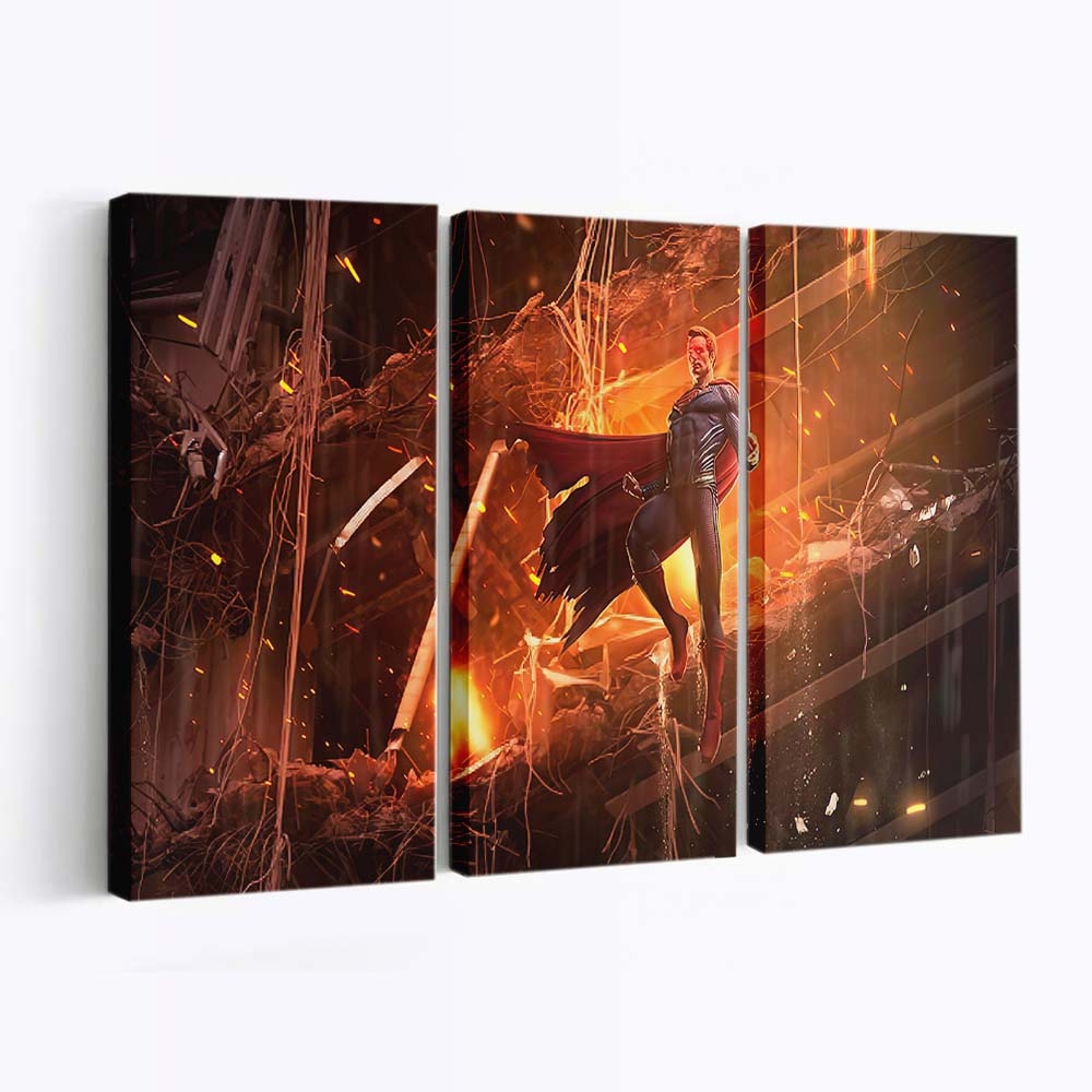 Superman Chaos Leinwandbilder | Wanddeko