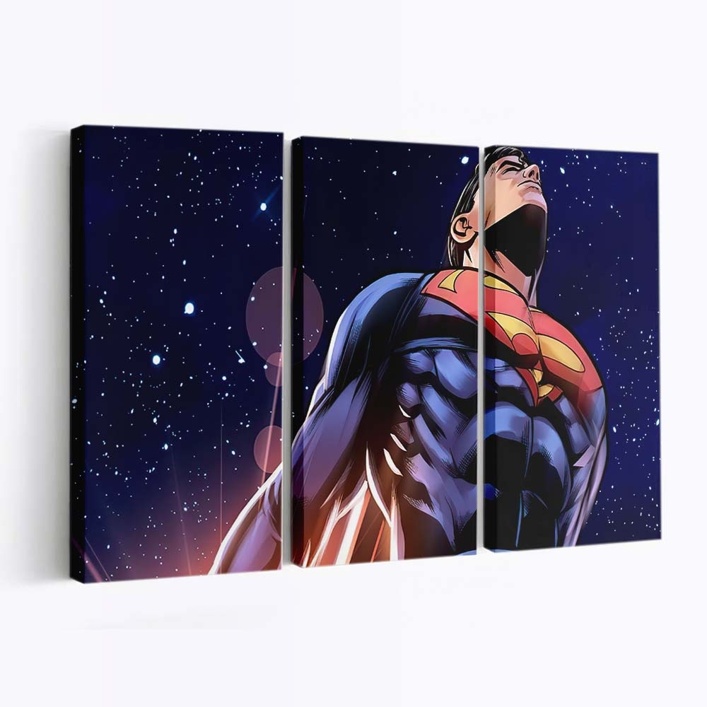 Superman Comic Fanart Leinwandbilder | Wanddeko