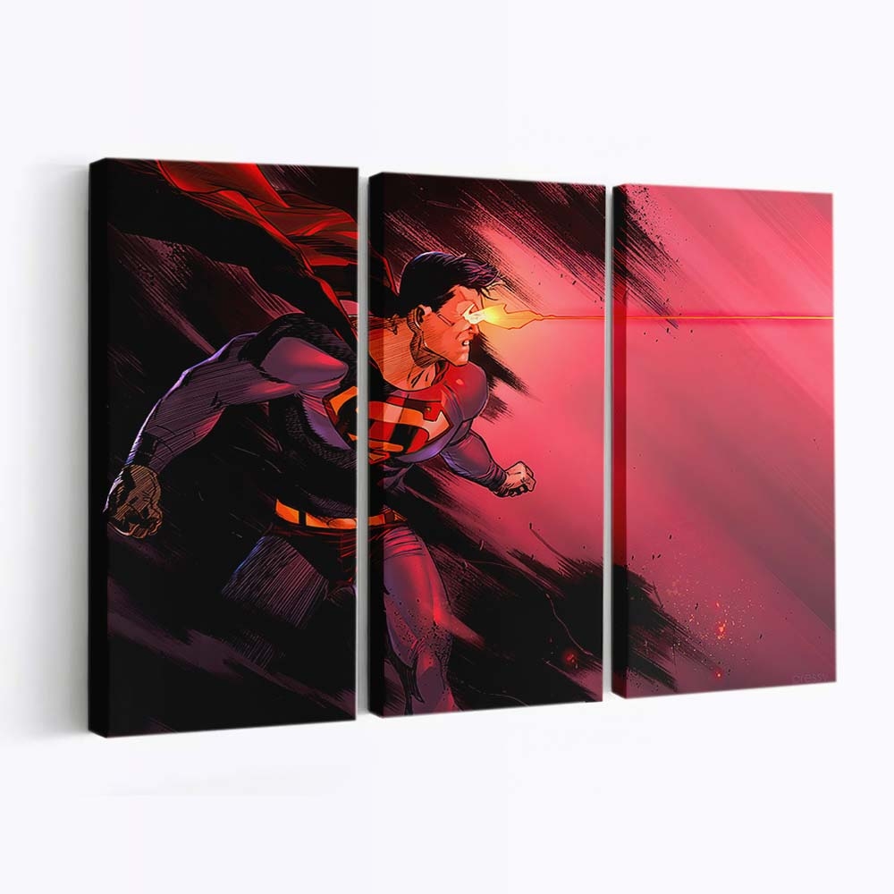 Superman Eye Laser Leinwandbilder | Wanddeko