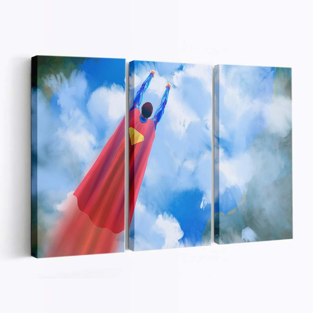 Superman Fly By Leinwandbilder | Wanddeko