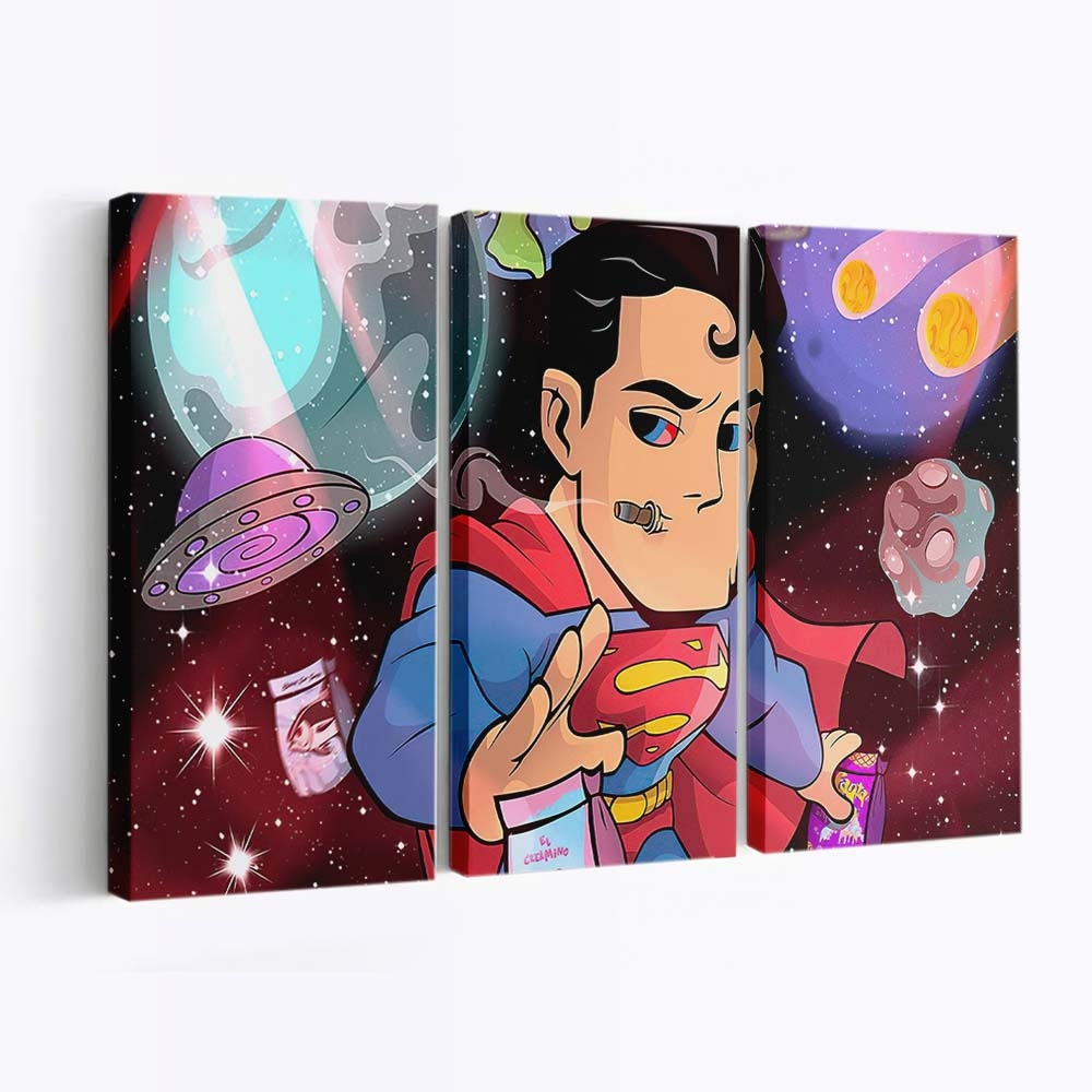 Superman Got High Leinwandbilder | Wanddeko