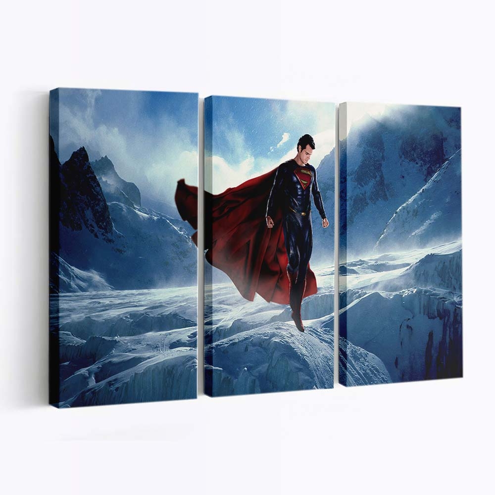 Superman Ice Mountains Leinwandbilder | Wanddeko