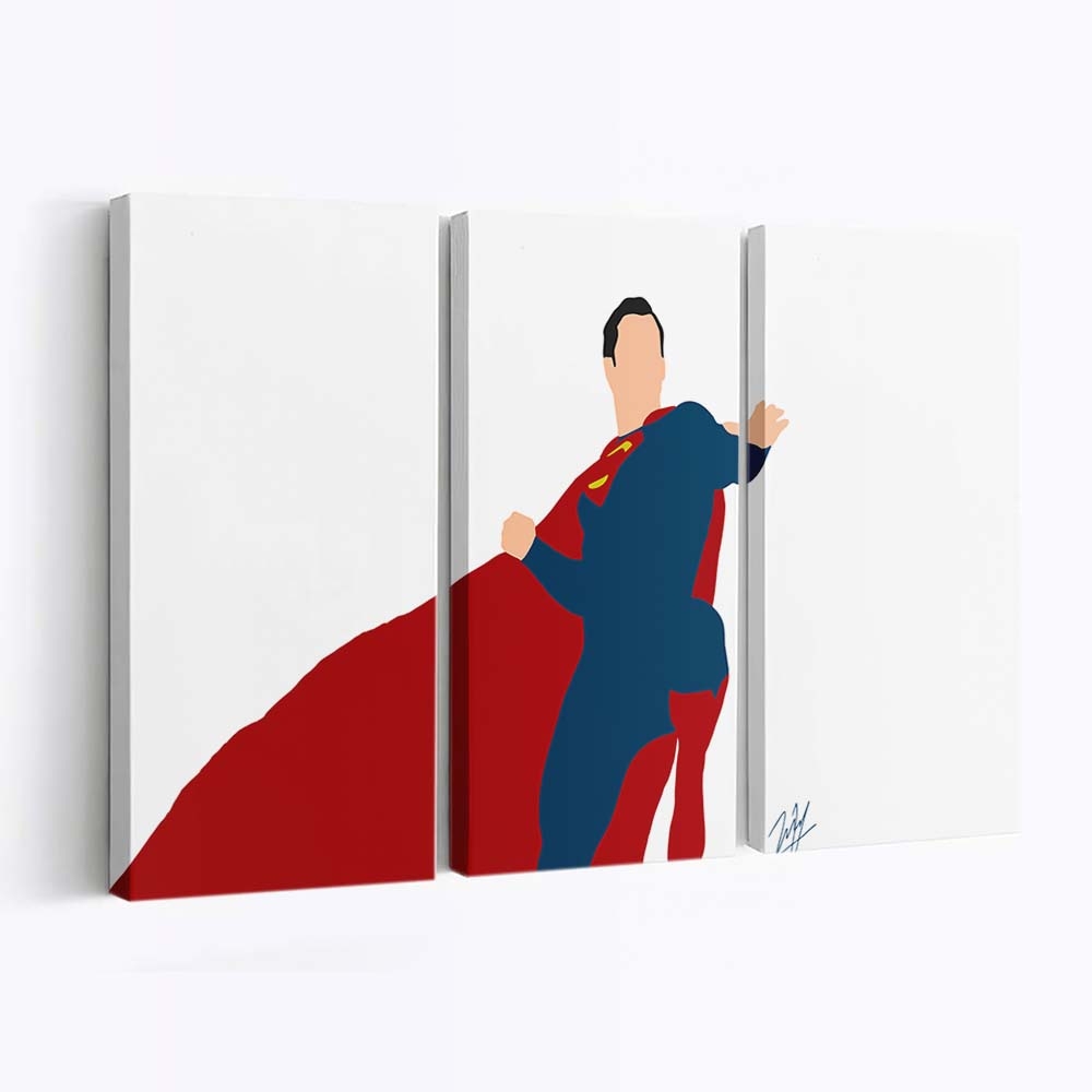 Superman Justice League Minimalism Leinwandbilder | Wanddeko Superman Justice League Minimalism Leinwandbilder | Wanddeko – Bild 2