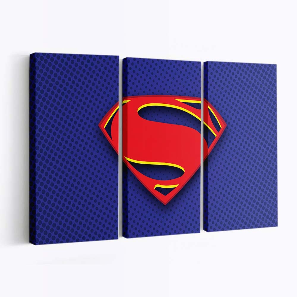 Superman Logo Illustration Leinwandbilder | Wanddeko