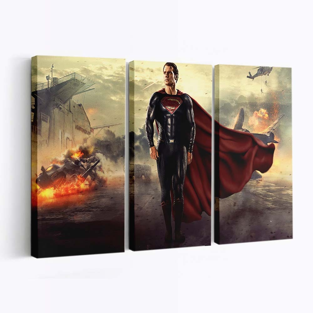Superman Man Of Steel Walking Leinwandbilder | Wanddeko