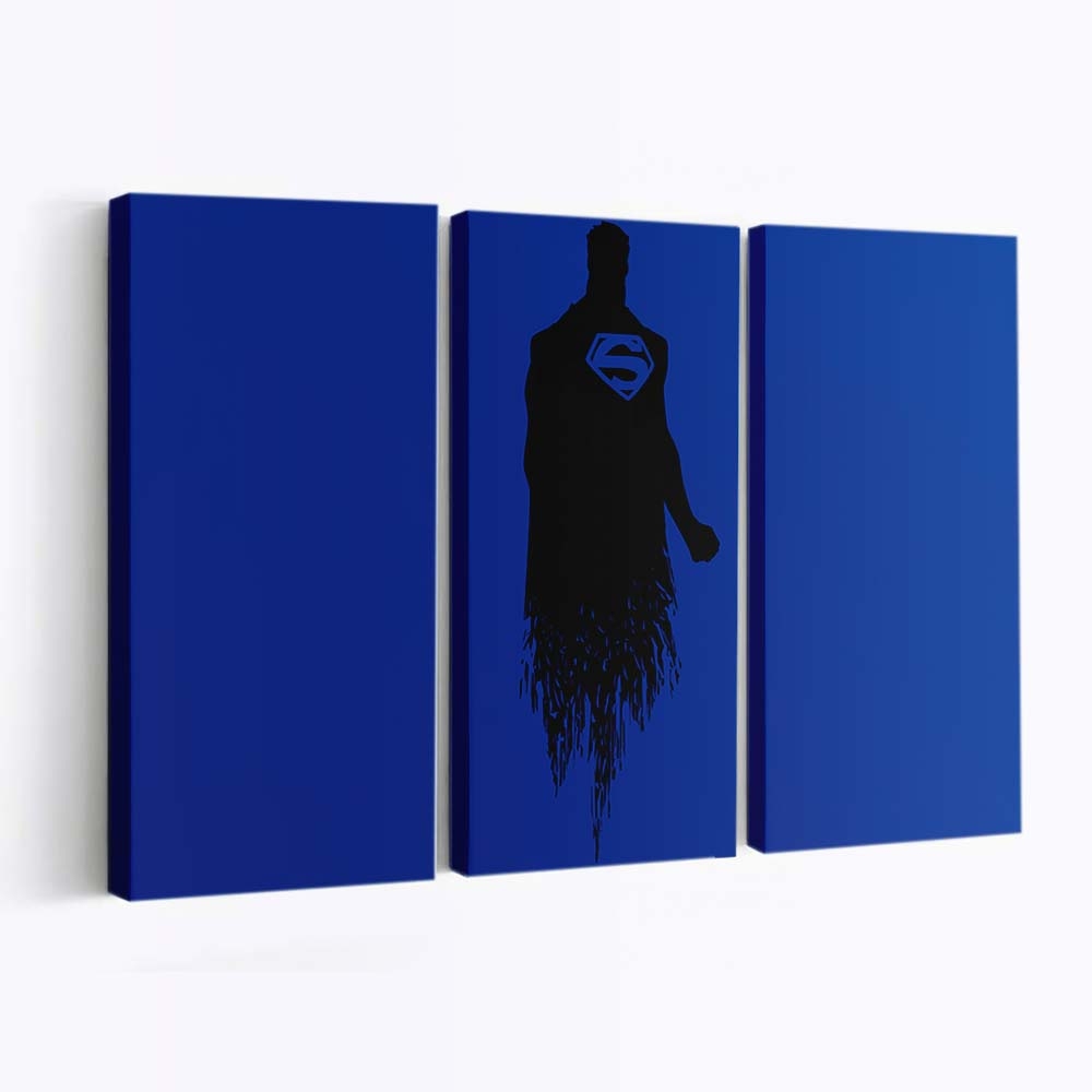 Superman Minimalism 6 Leinwandbilder | Wanddeko
