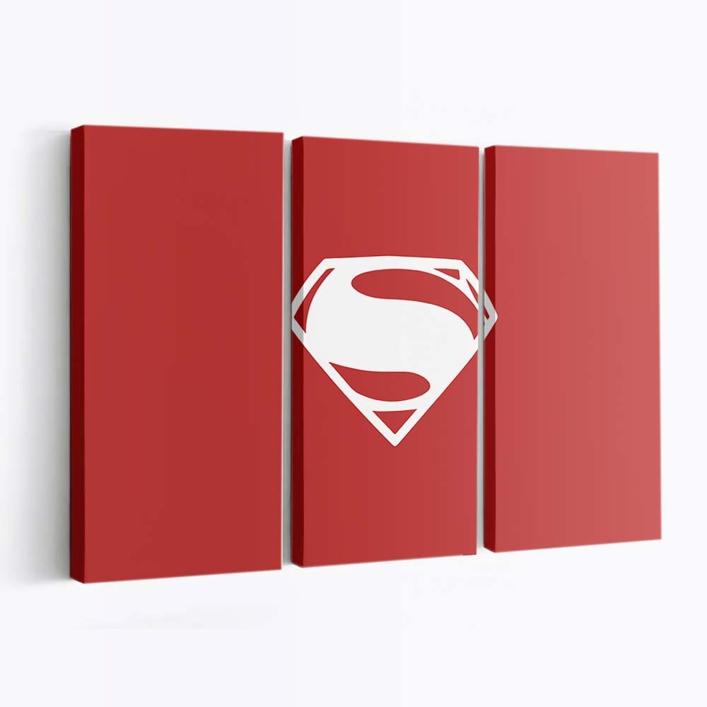 Superman Minimalism Logo 2 Leinwandbilder | Wanddeko