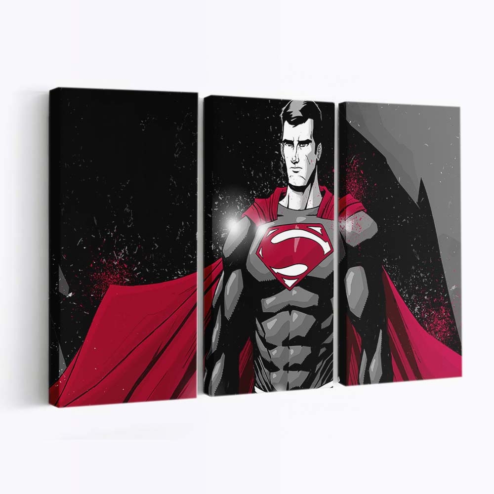 Superman Monochrome Art Leinwandbilder | Wanddeko