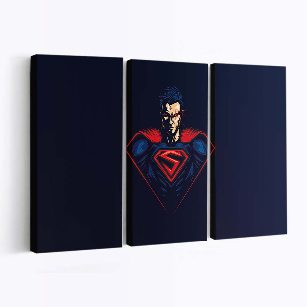 Superman Red Eye Minimalism Leinwandbilder | Wanddeko
