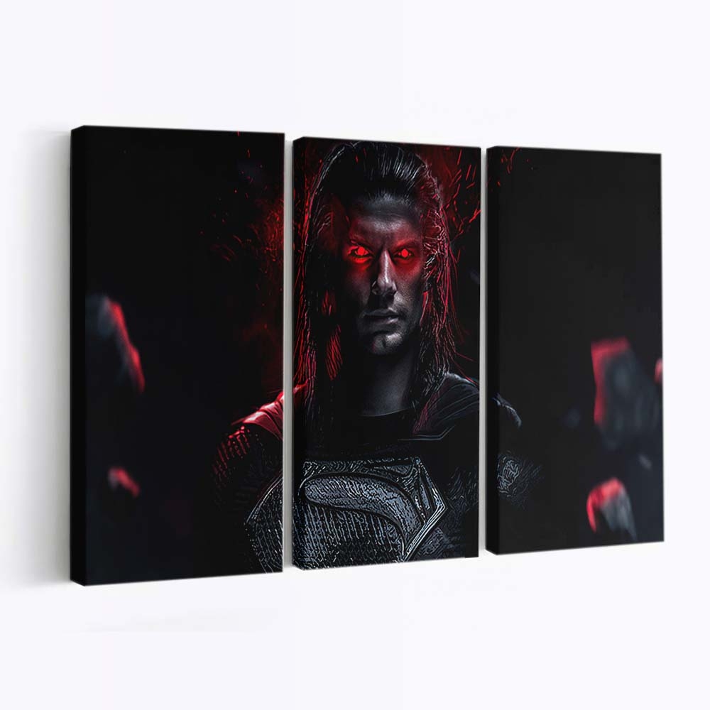 Superman Red Eyes Glowing Leinwandbilder | Wanddeko