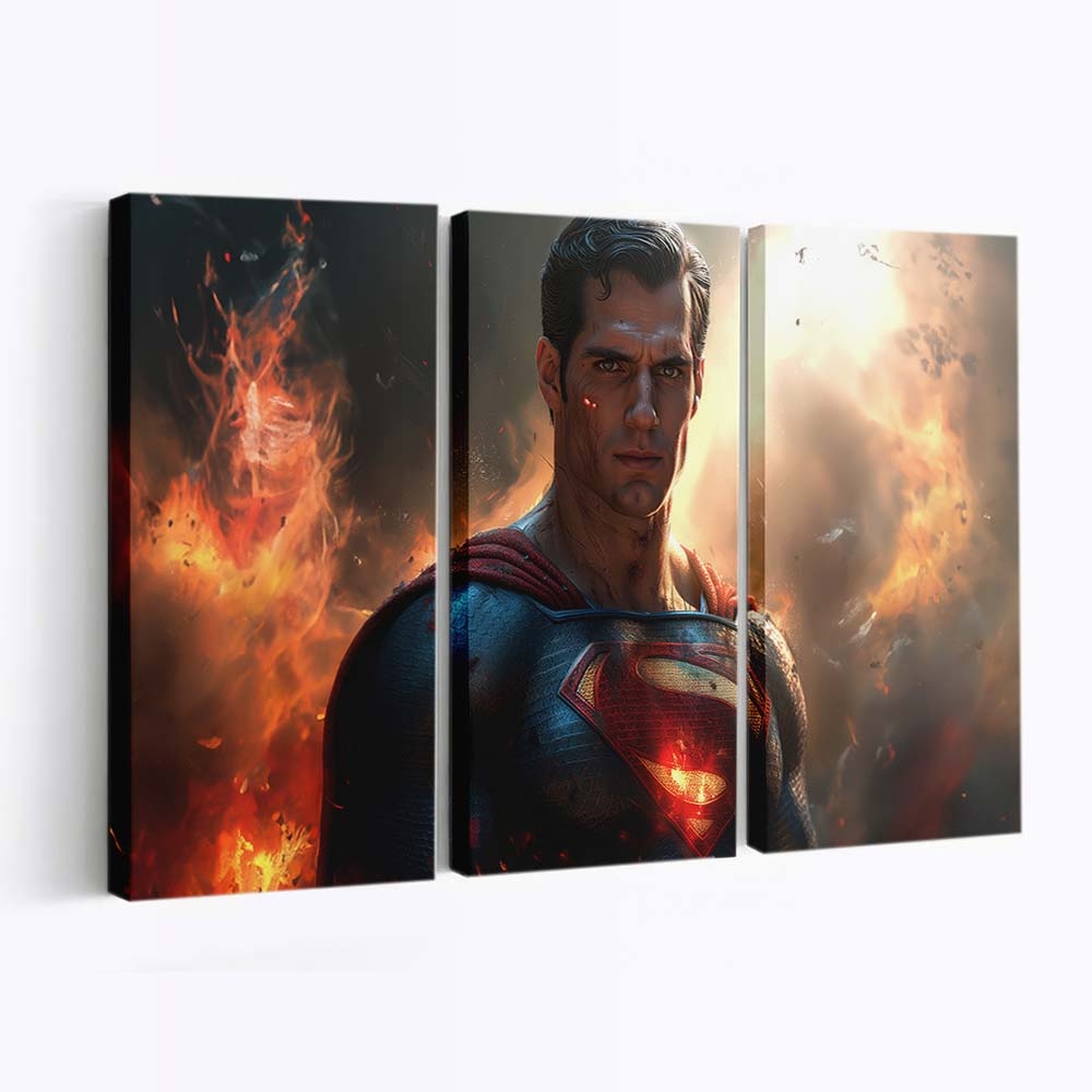 Superman Resolute After Battle Leinwandbilder | Wanddeko