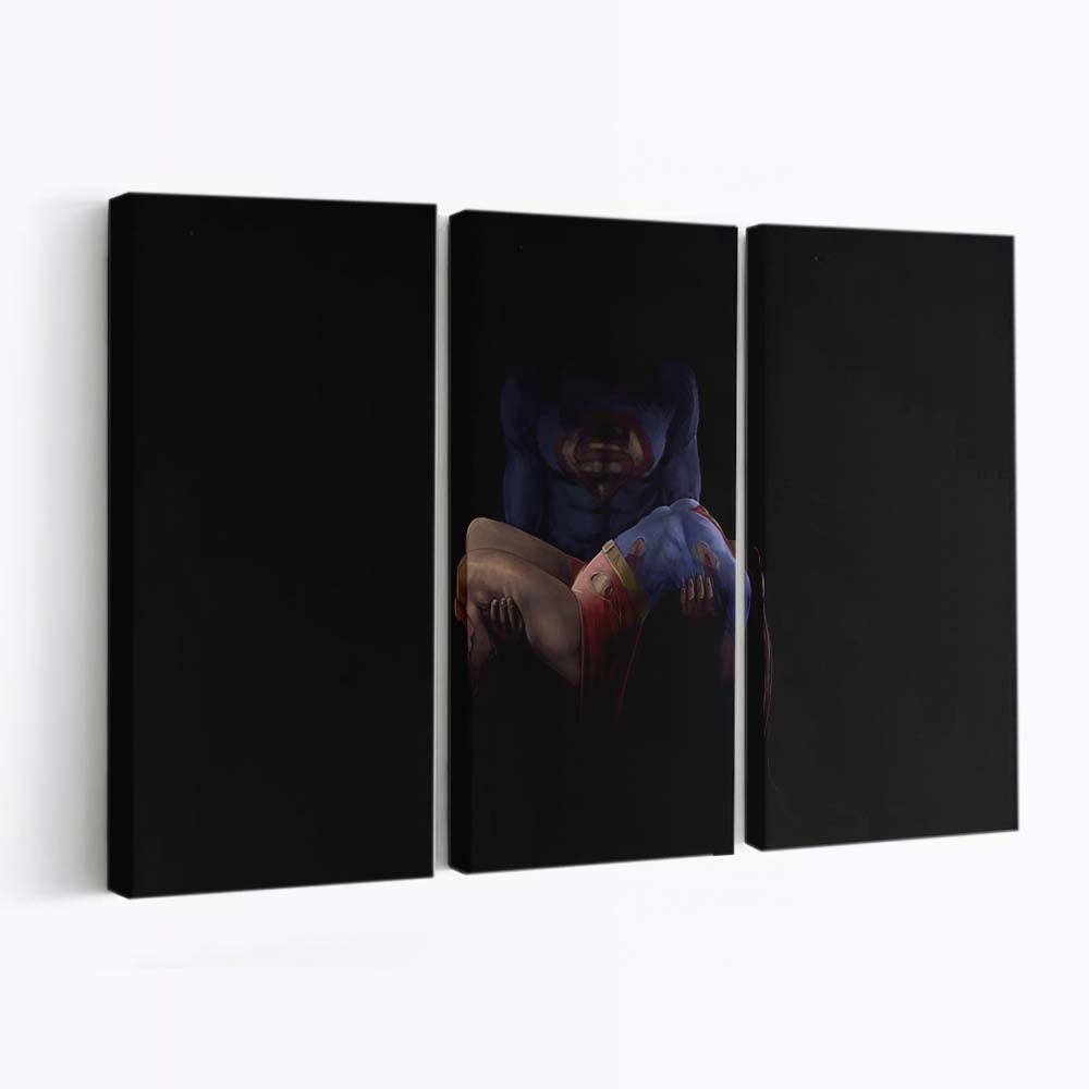 Superman Saved Supergirl Leinwandbilder | Wanddeko