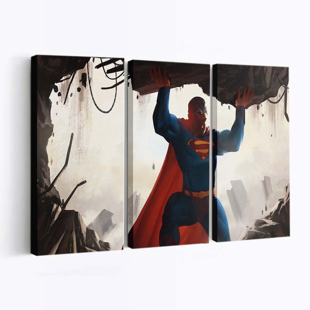 Superman Saving Leinwandbilder | Wanddeko