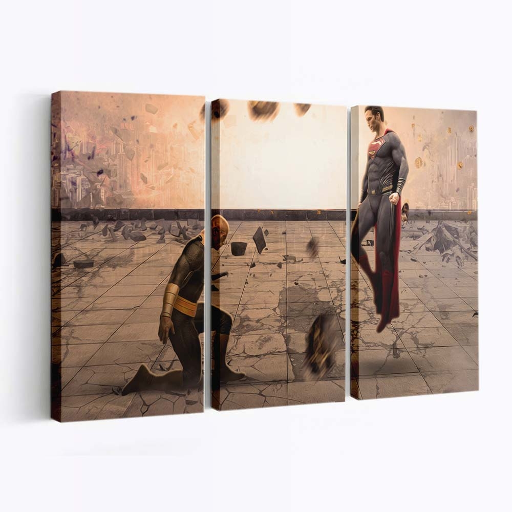 Superman Vs Black Adam Leinwandbilder | Wanddeko