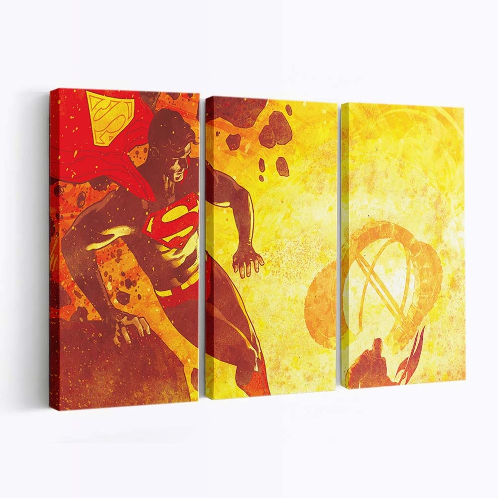 Superman Vs Rogol Zaar Leinwandbilder | Wanddeko