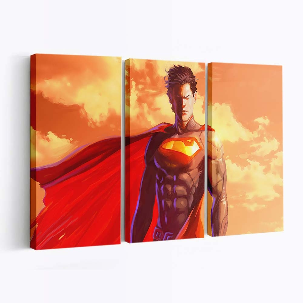 Superman Yellow Sky Leinwandbilder | Wanddeko
