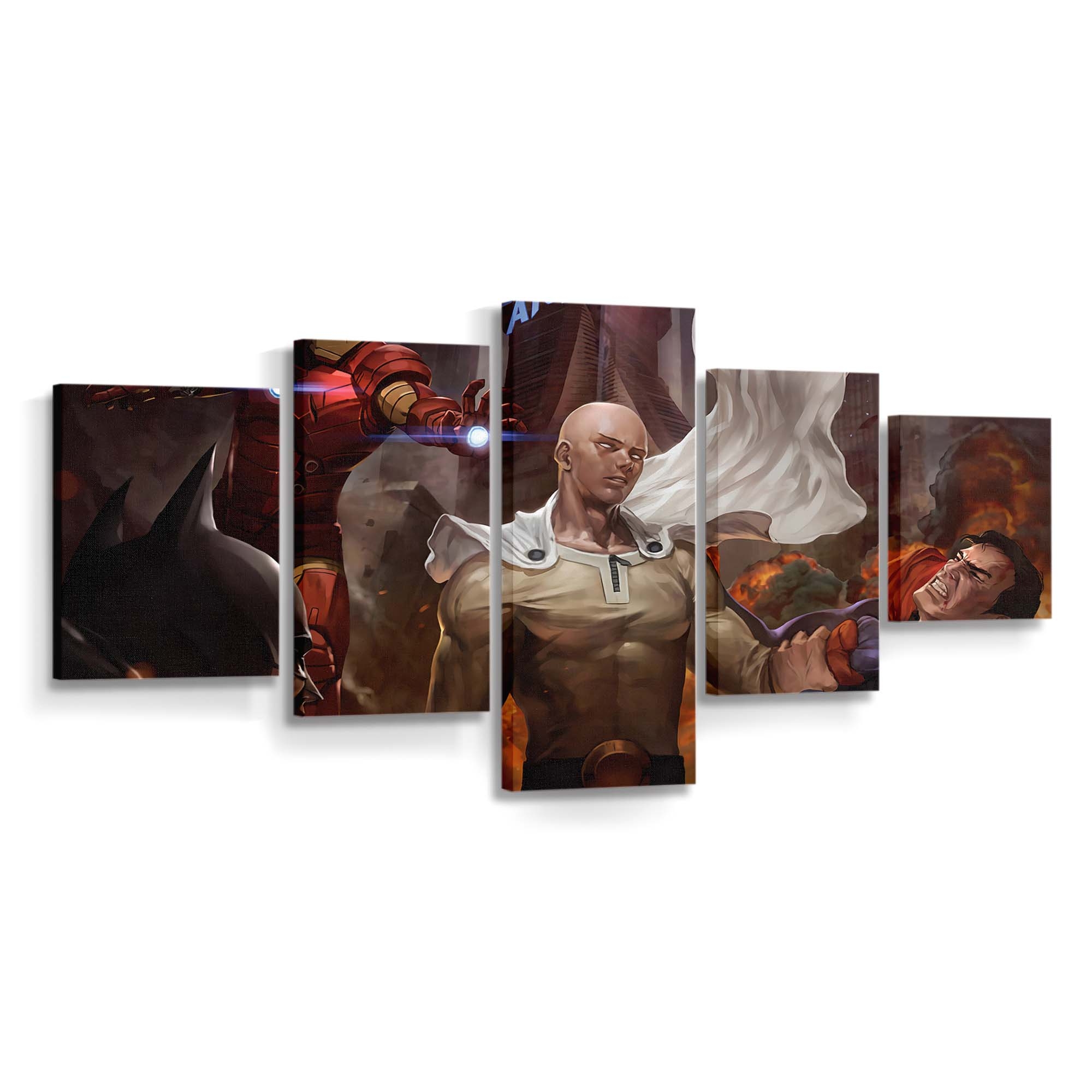 One Punch Man Vs Superman Leinwandbilder | Wanddeko One Punch Man Vs Superman Leinwandbilder | Wanddeko