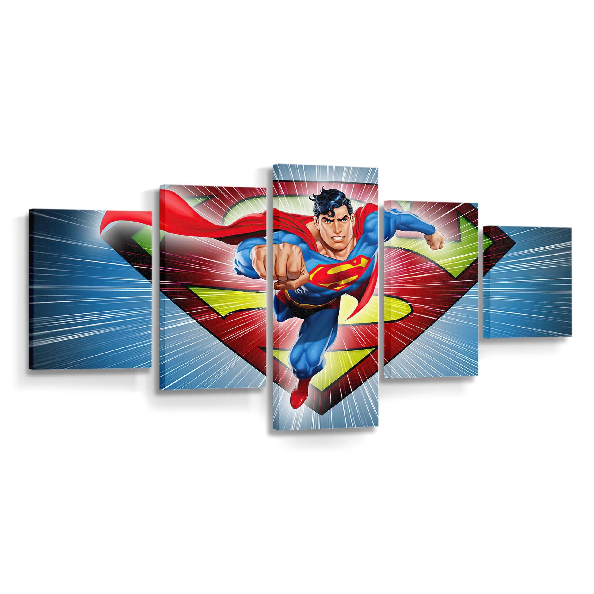 Superman Dc Comic Minimal Leinwandbilder | Wanddeko Superman Dc Comic Minimal Leinwandbilder | Wanddeko