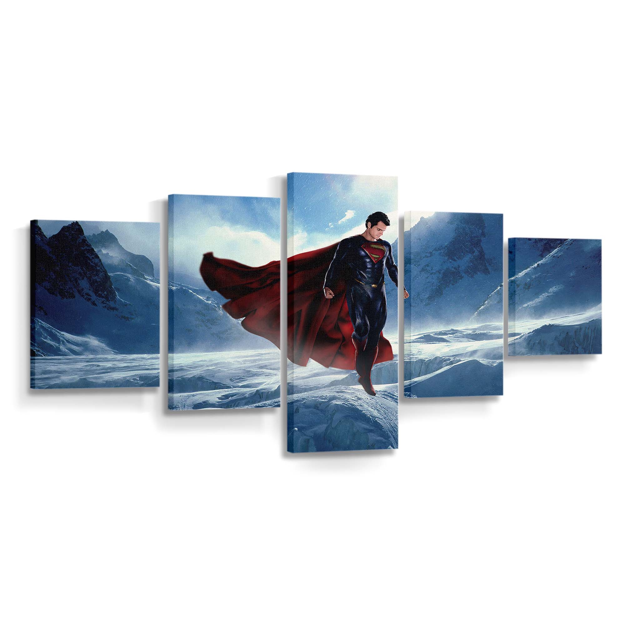Superman Ice Mountains Leinwandbilder | Wanddeko Superman Ice Mountains Leinwandbilder | Wanddeko