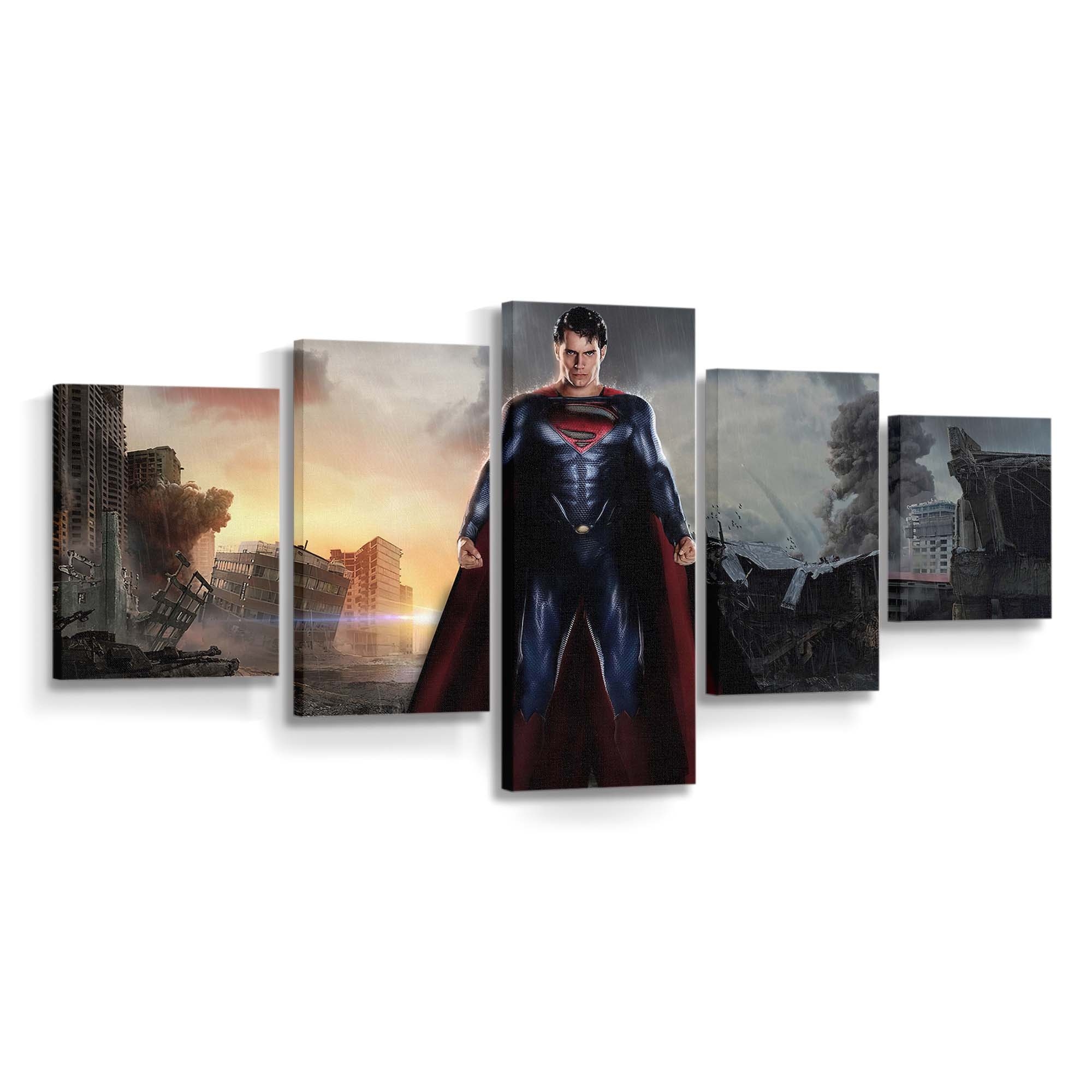 Superman Metropolis Destruction Leinwandbilder | Wanddeko Superman Metropolis Destruction Leinwandbilder | Wanddeko