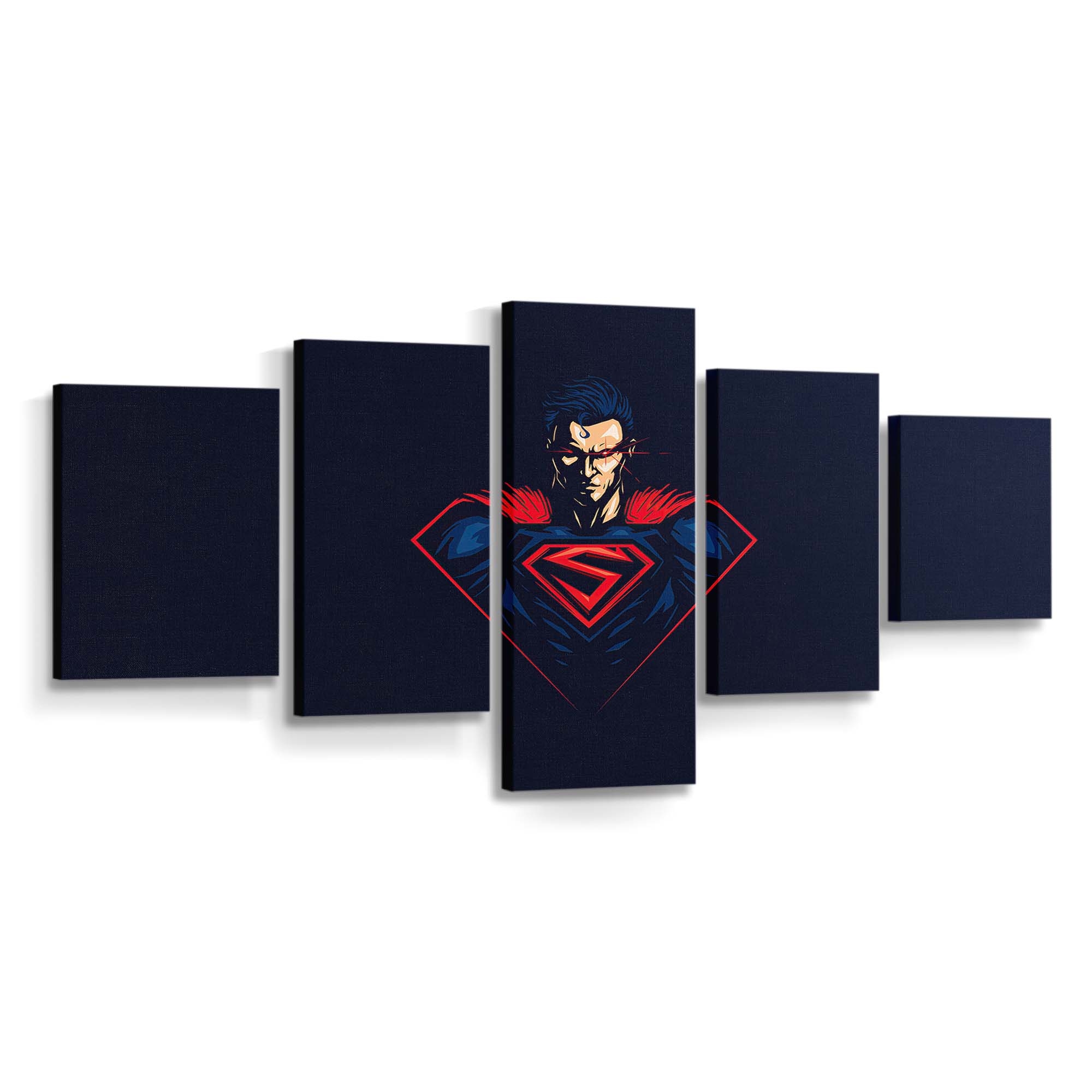 Superman Minimal Art Leinwandbilder | Wanddeko Superman Minimal Art Leinwandbilder | Wanddeko