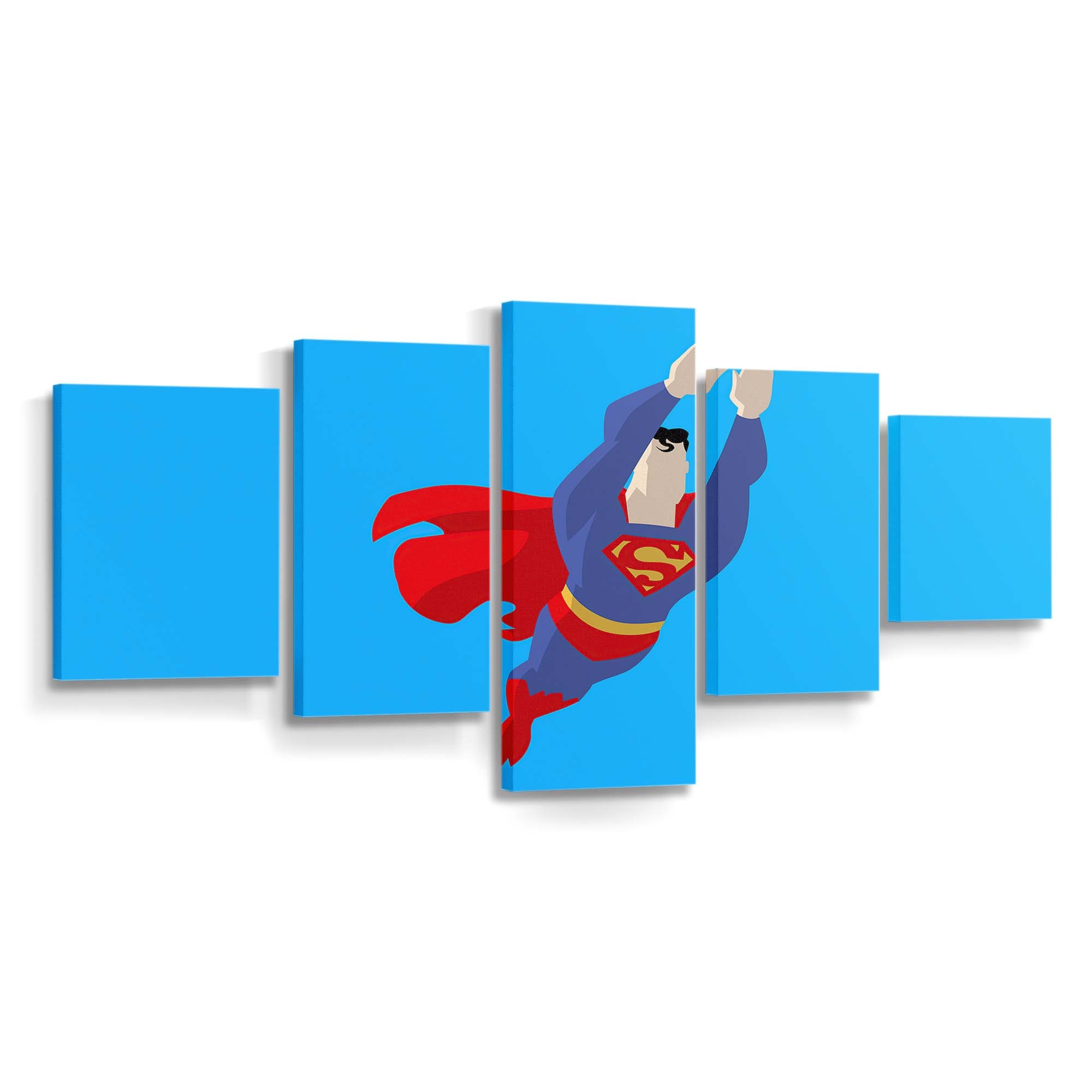 Superman Minimalism 5 Leinwandbilder | Wanddeko Superman Minimalism 5 Leinwandbilder | Wanddeko