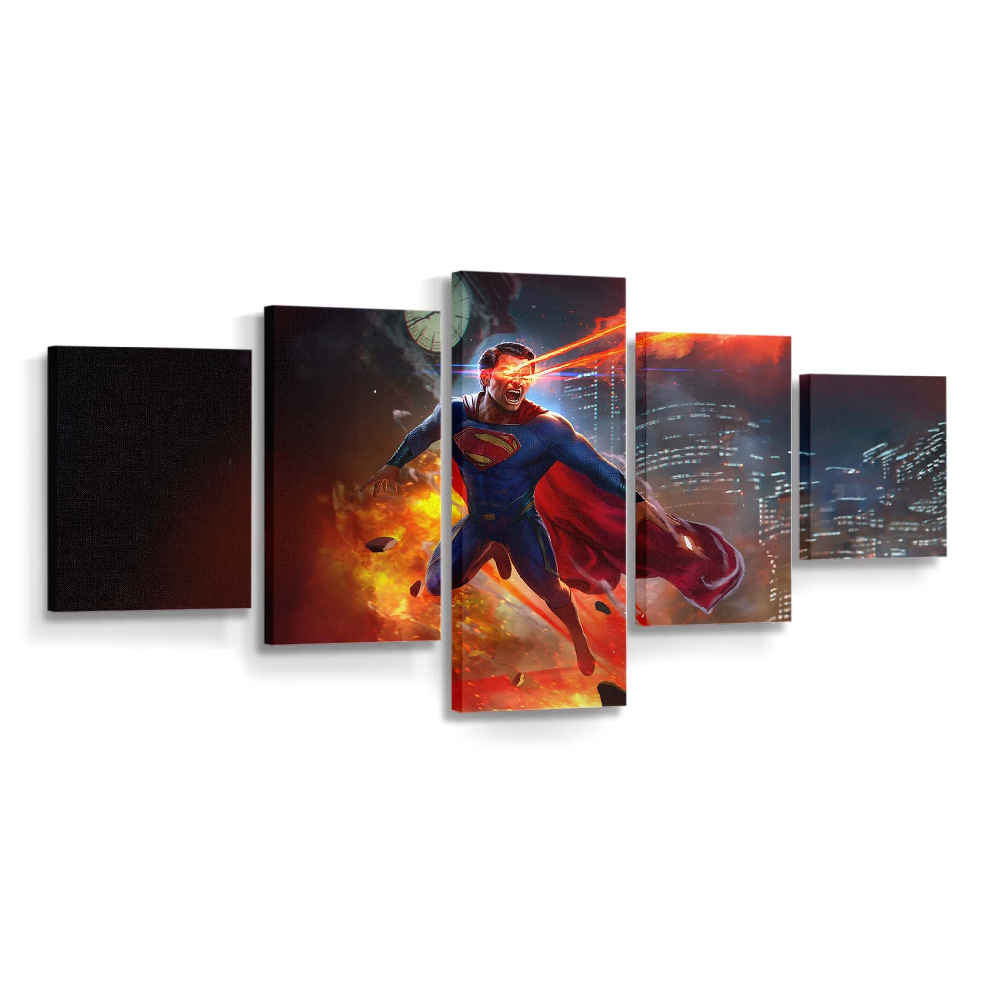 Superman Unleashes His Laser Vision Leinwandbilder | Wanddeko Superman Unleashes His Laser Vision Leinwandbilder | Wanddeko