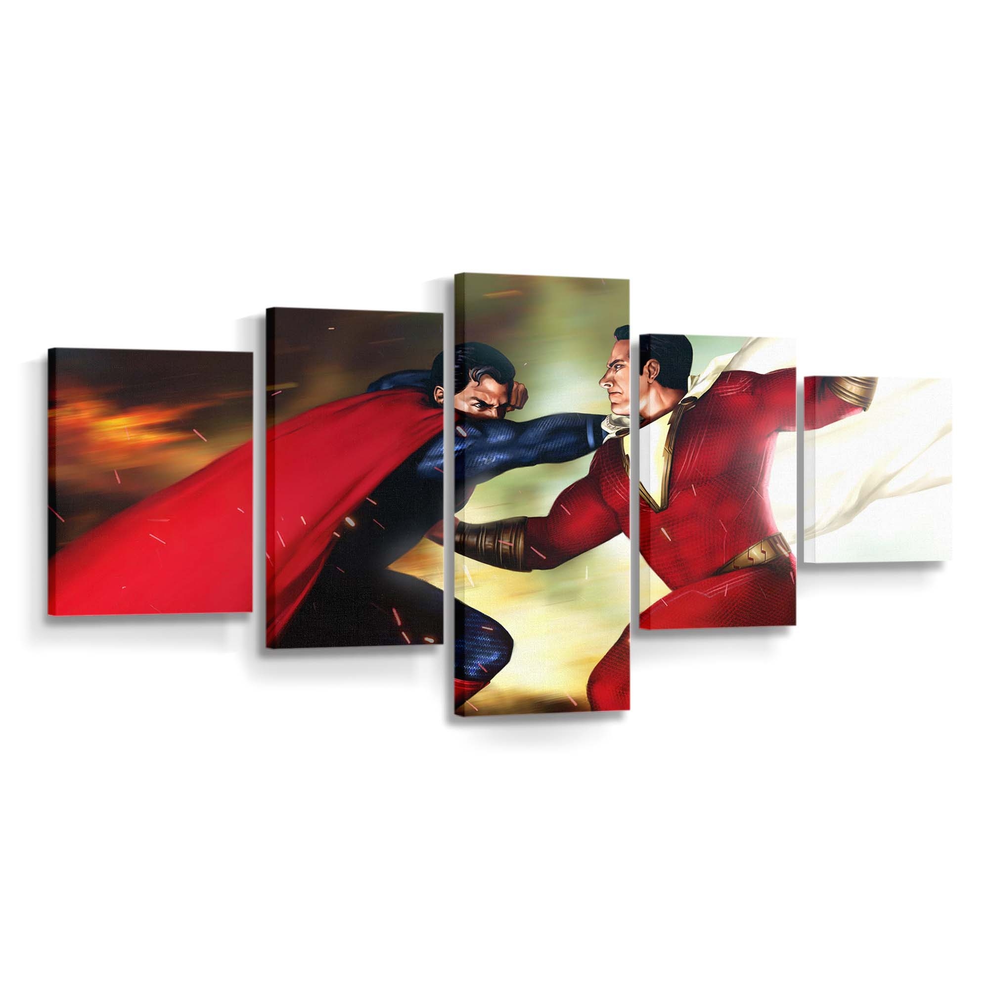 Superman Vs Shazam Leinwandbilder | Wanddeko Superman Vs Shazam Leinwandbilder | Wanddeko