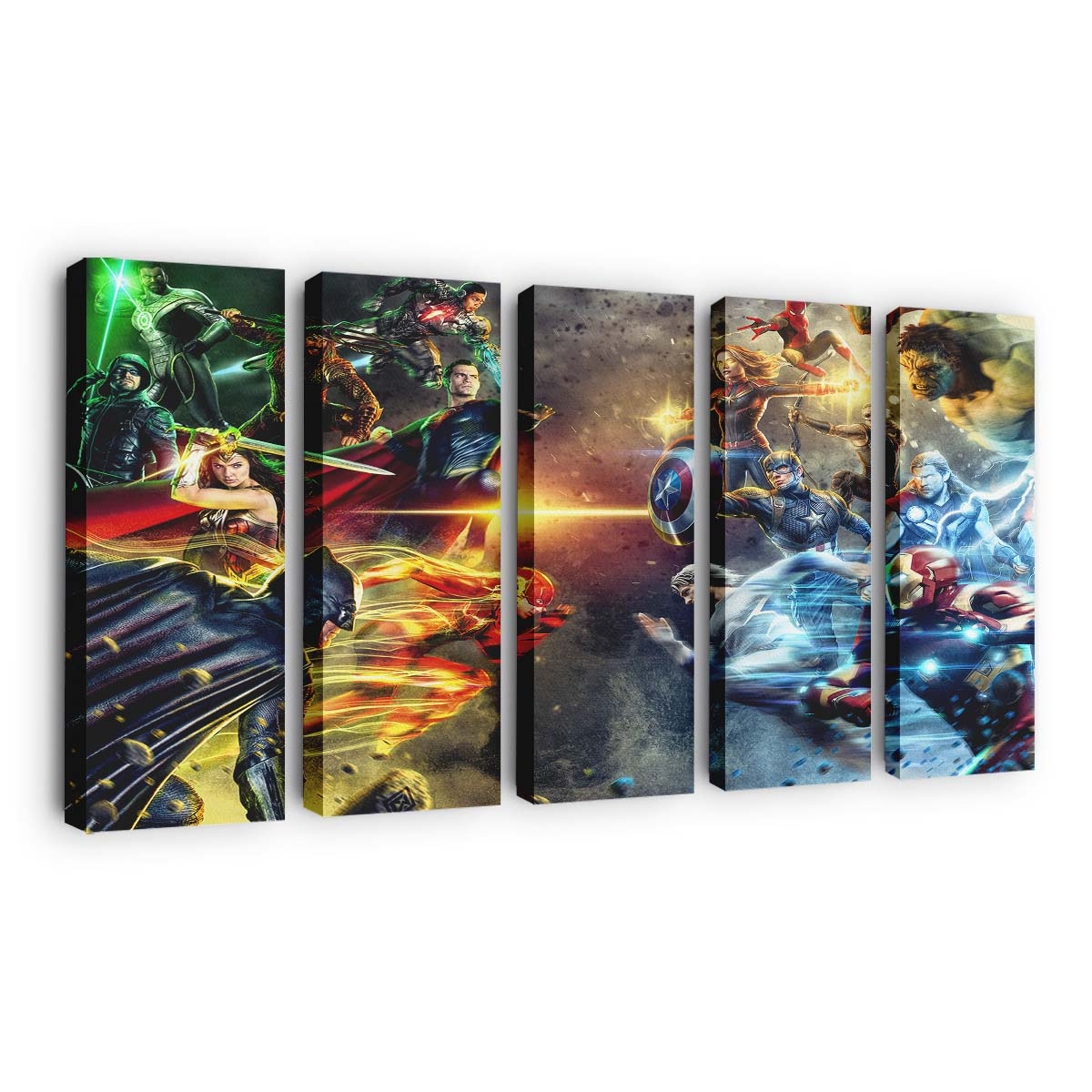 Dc Vs Marvel Heroes Leinwandbilder | Wanddeko