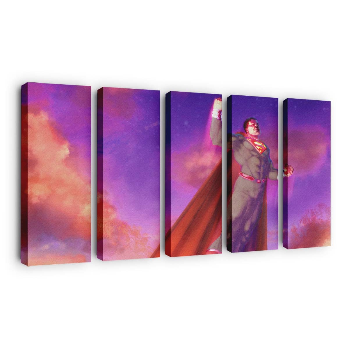 Superman 2020 Flying Above Leinwandbilder | Wanddeko
