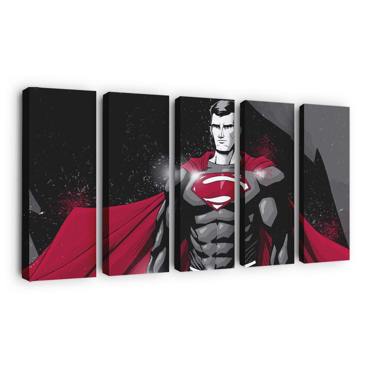 Superman Monochrome Art Leinwandbilder | Wanddeko