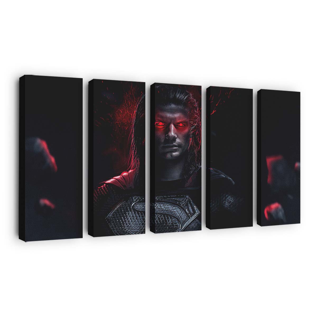 Superman Red Eyes Glowing Leinwandbilder | Wanddeko