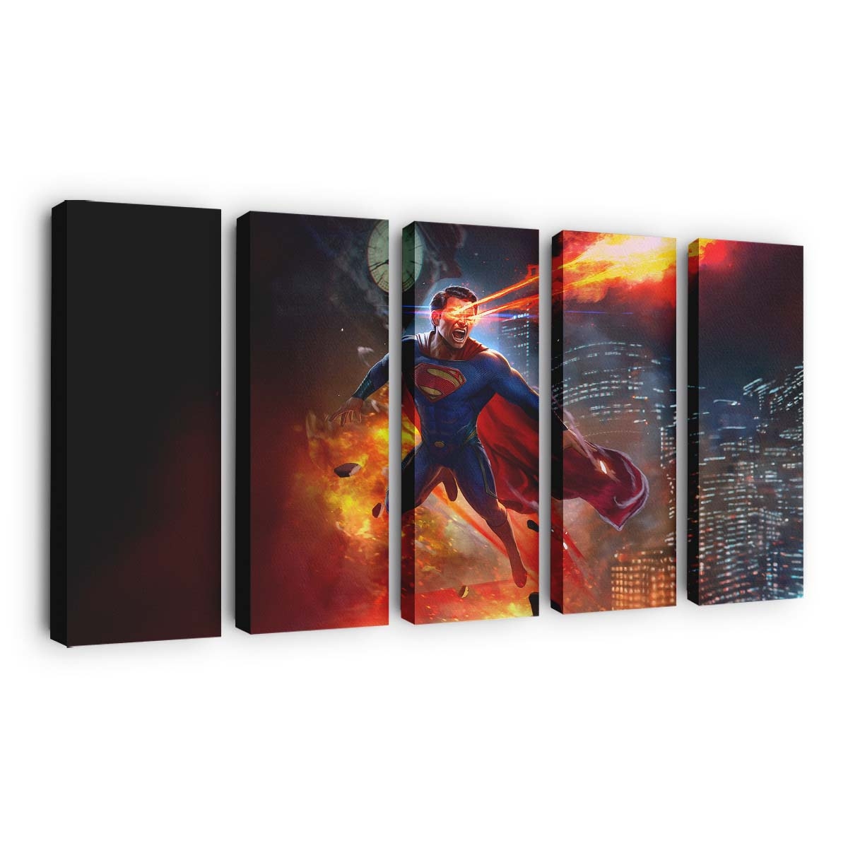 Superman Unleashes His Laser Vision Leinwandbilder | Wanddeko