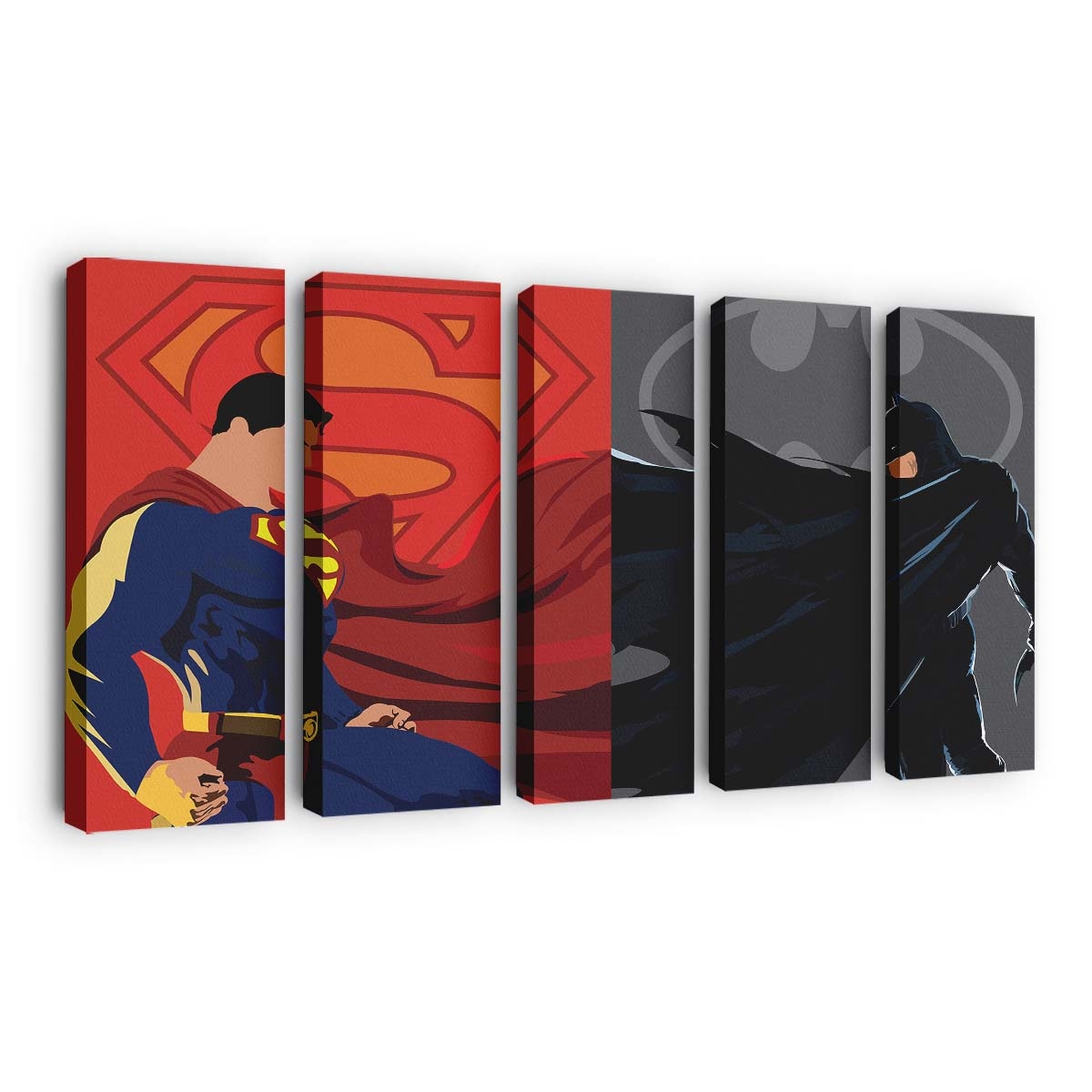 Superman Vs Batman Art Leinwandbilder | Wanddeko