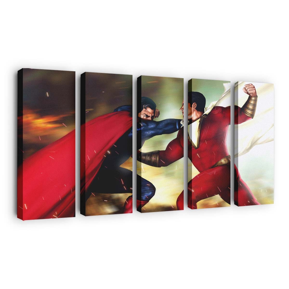 Superman Vs Shazam Leinwandbilder | Wanddeko