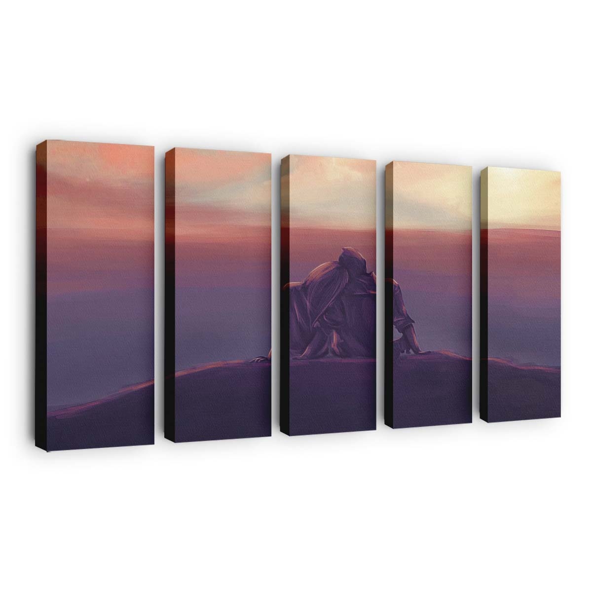 Superman With His Gf Leinwandbilder | Wanddeko