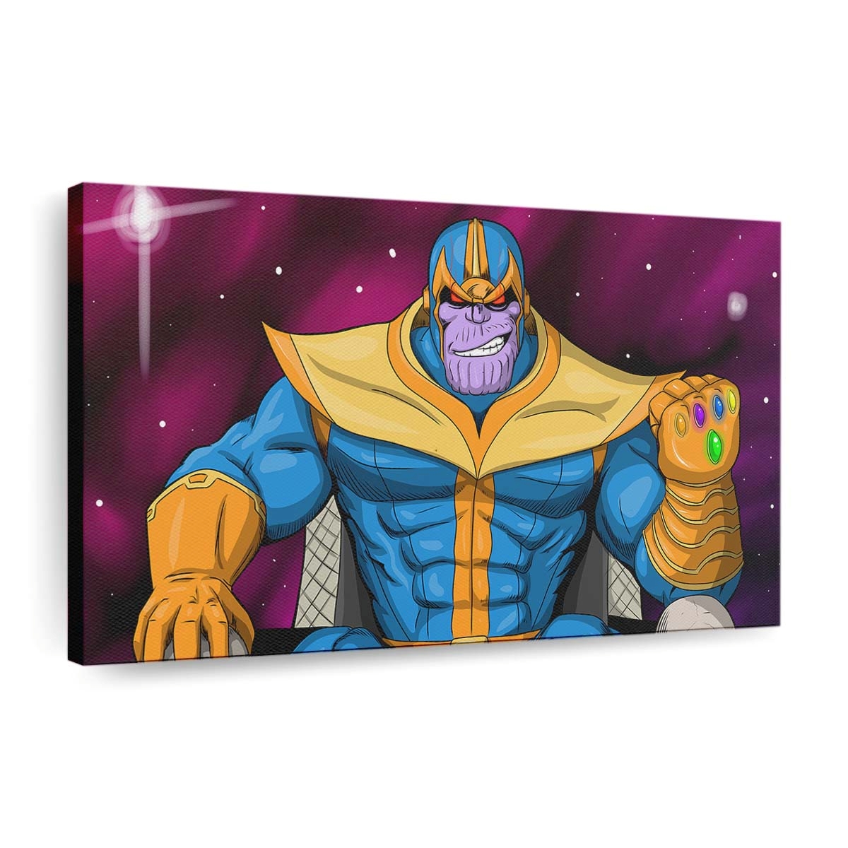 Thanos Comic Cartoon Digital Art Leinwandbild - Wanddeko