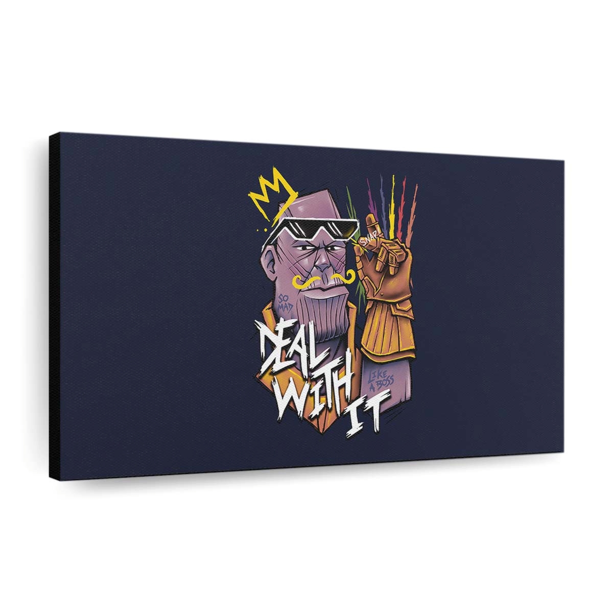 Thanos Deal With It Leinwandbild - Wanddeko